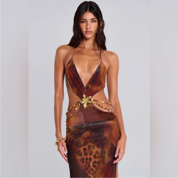 VIDA WHISKEY MAXI DRESS - Picture 2 of 4